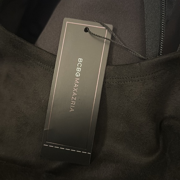 BCBGMAXAZRIA Whitley Dress in Black With Peek-A-Boo Front Cutout - Picture 9 of 13